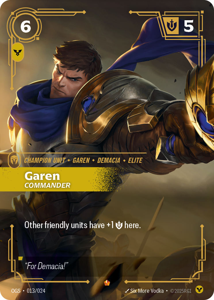 Garen, Commander art