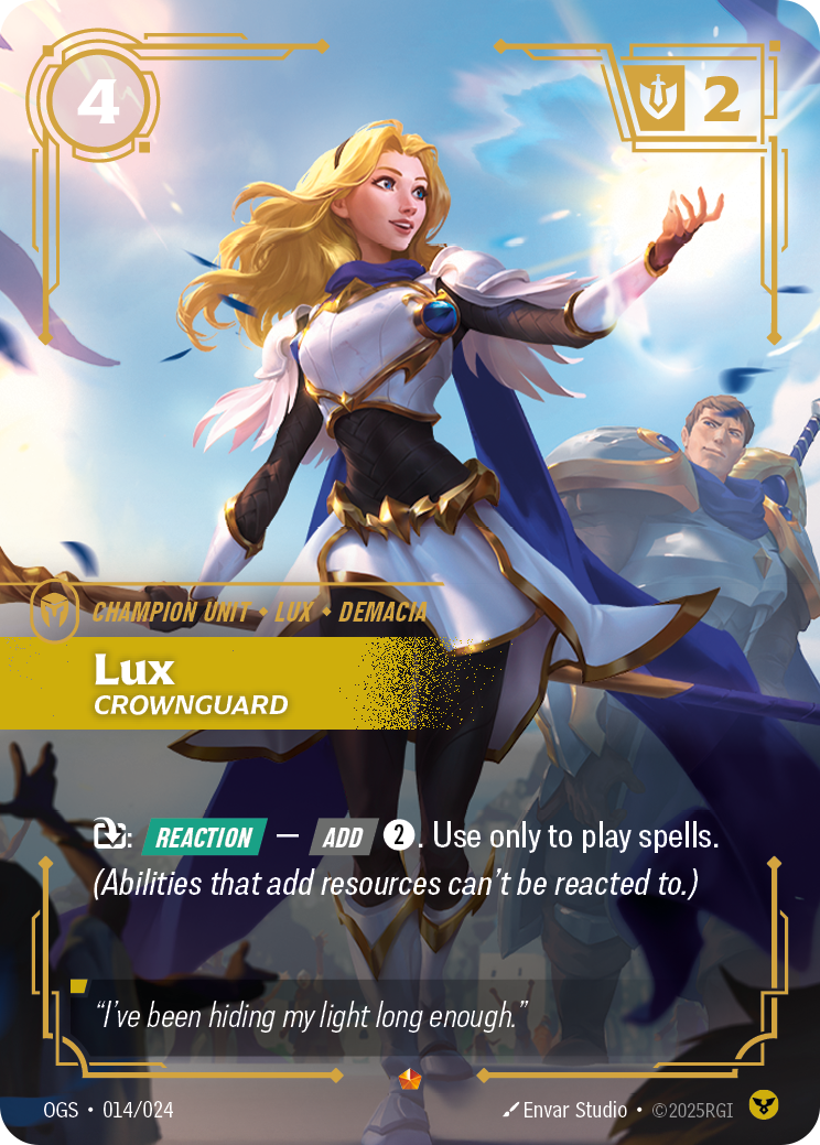 Lux, Crownguard art