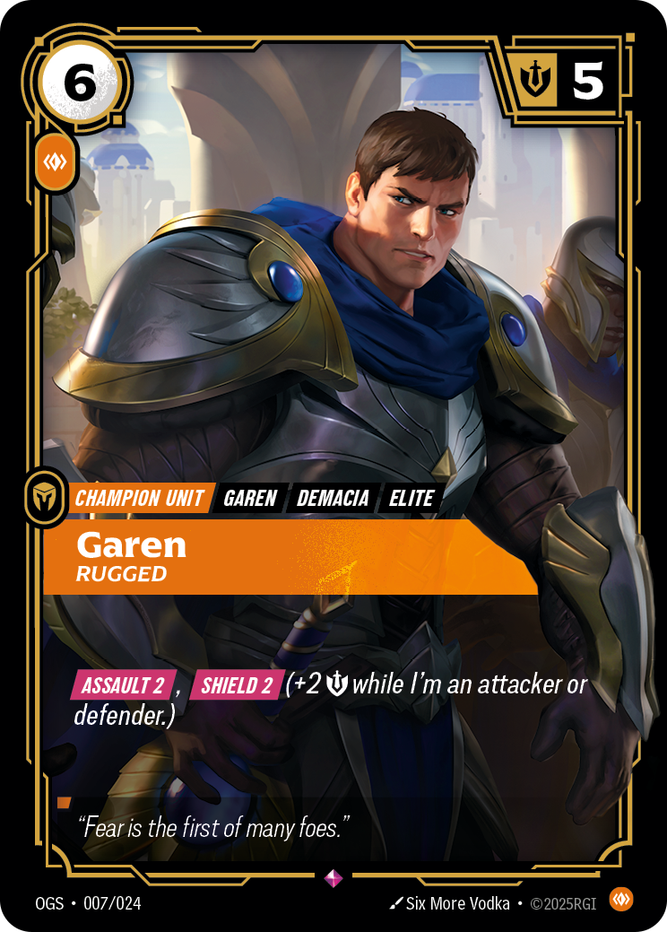 Garen, Rugged art