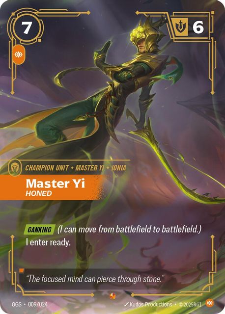 Master Yi, Honed art