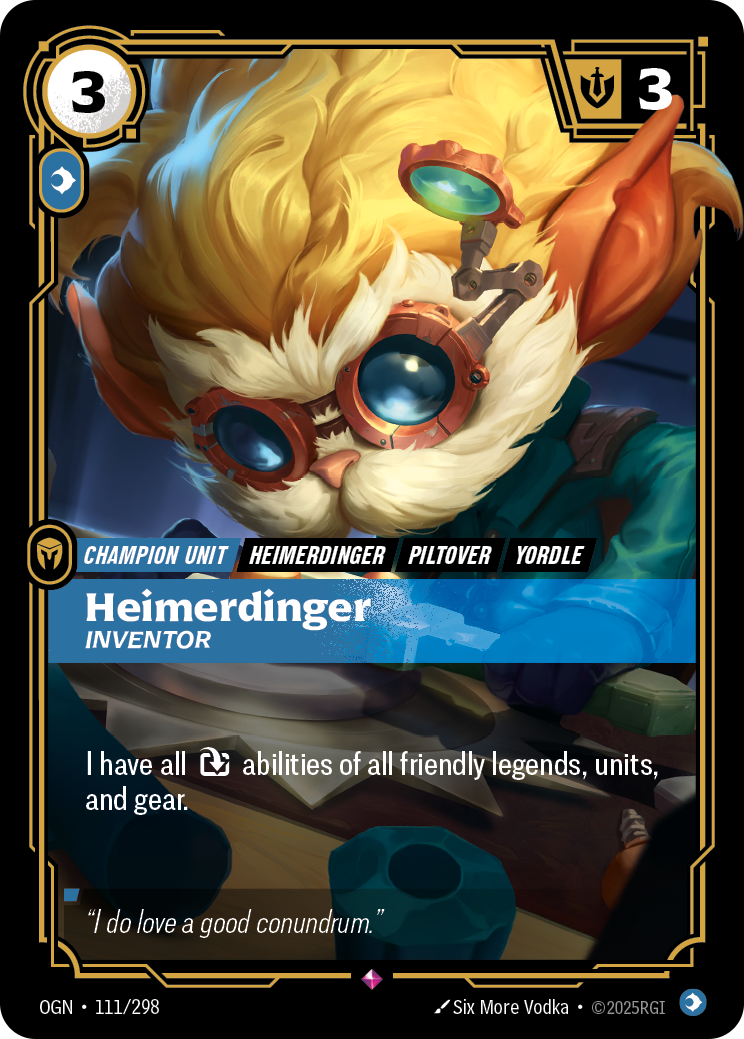 Heimerdinger, Inventor card art