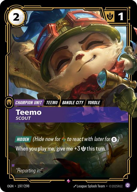 Teemo, Scout art