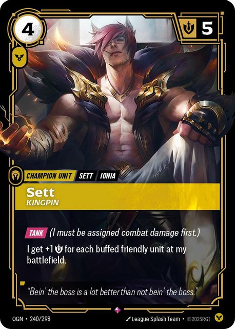 Sett, Kingpin art