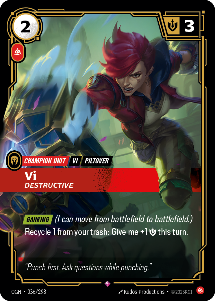 Vi, Destructive art