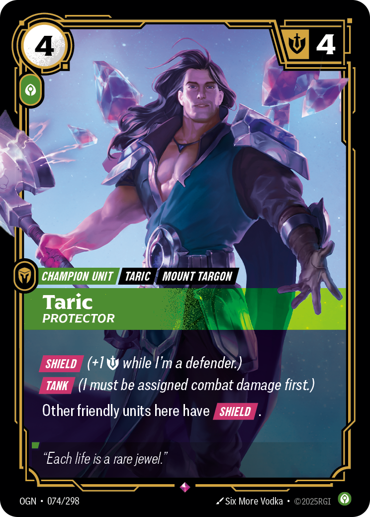 Taric, Protector