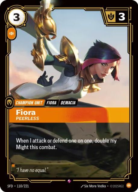 Fiora, Peerless art