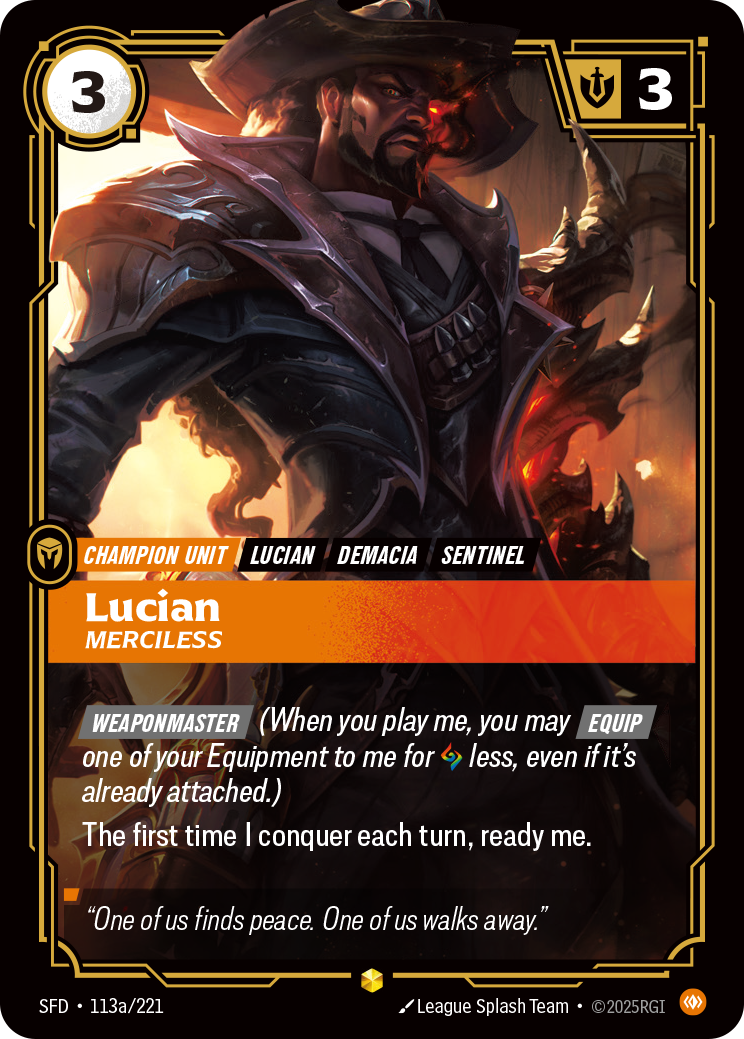 Lucian, Merciless