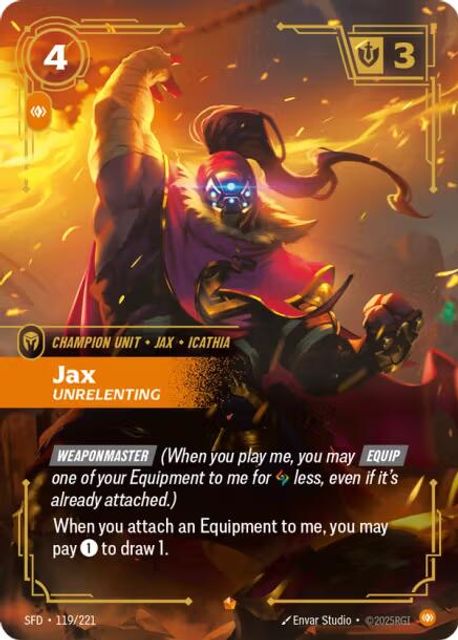 Jax, Unrelenting art