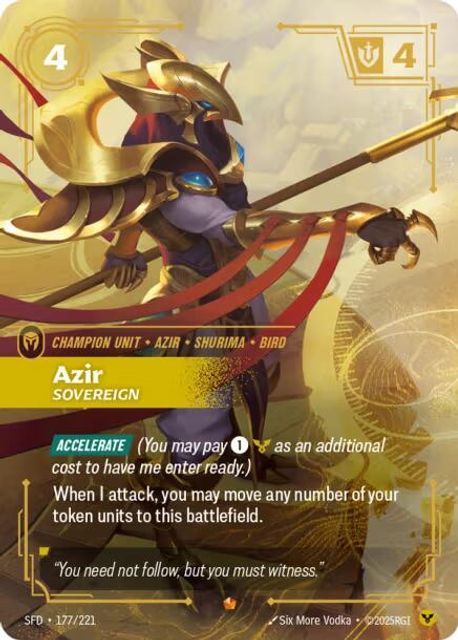 Azir, Sovereign art