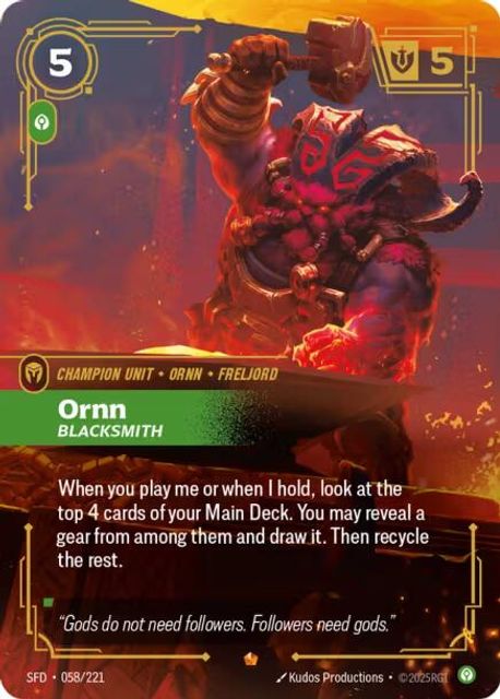 Ornn, Blacksmith art