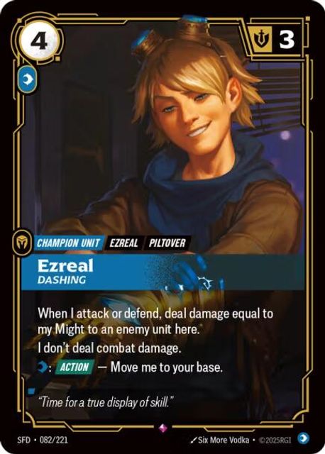 Ezreal, Dashing art