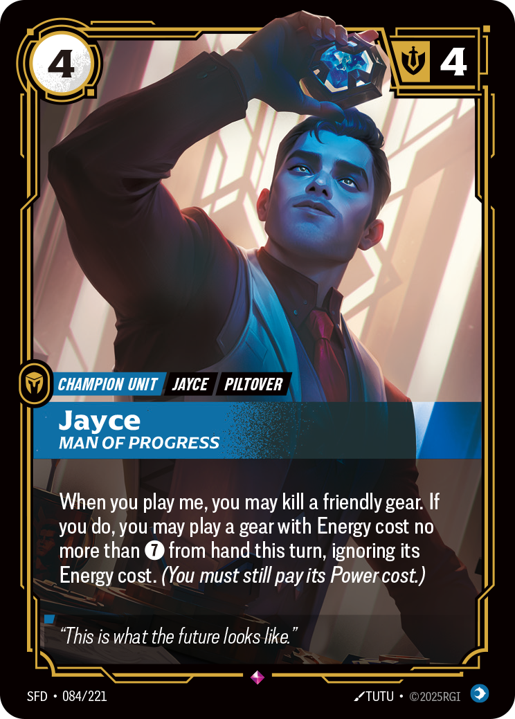 Jayce, Man of Progress