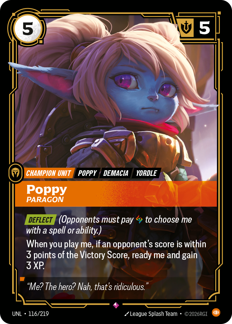 Poppy, Paragon art