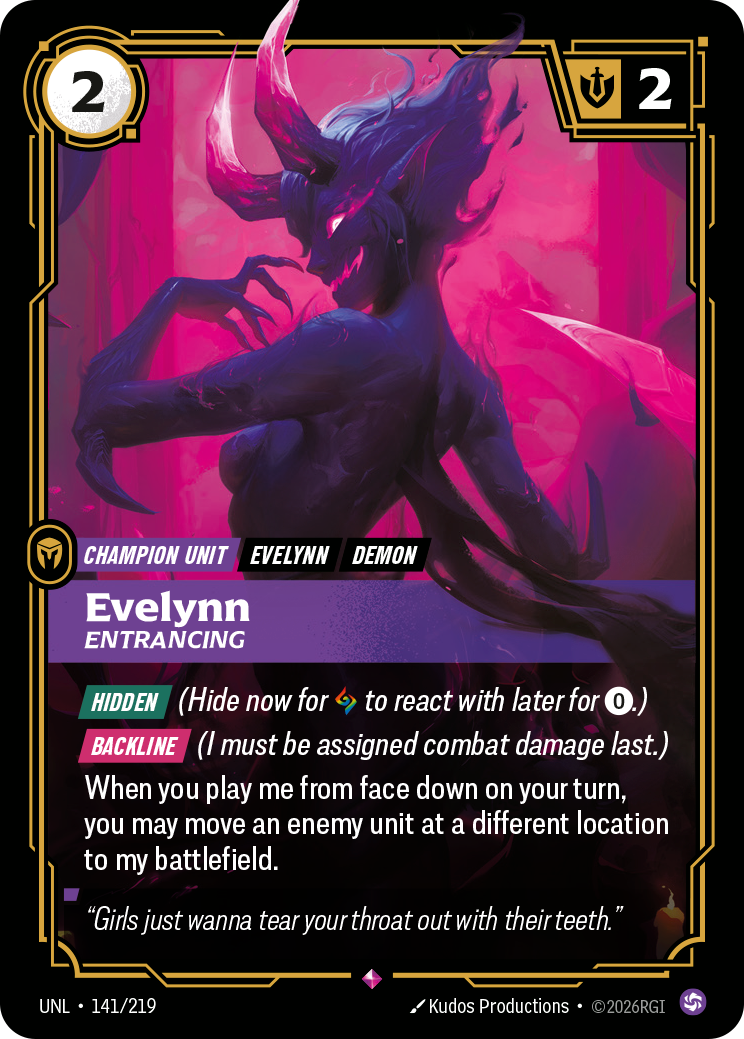 Evelynn, Entrancing art