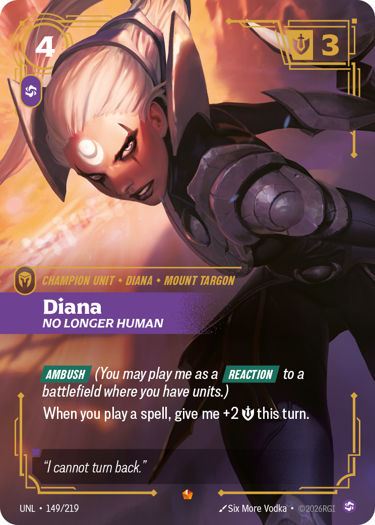 Diana, No Longer Human art