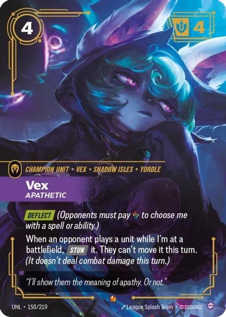 Vex, Apathetic art