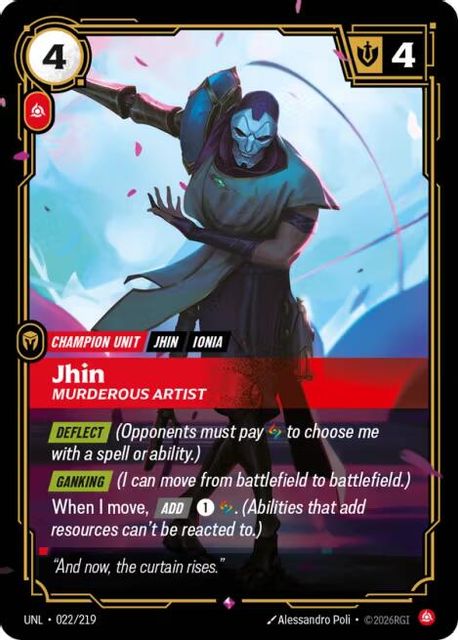 Jhin, Murderous Artist art