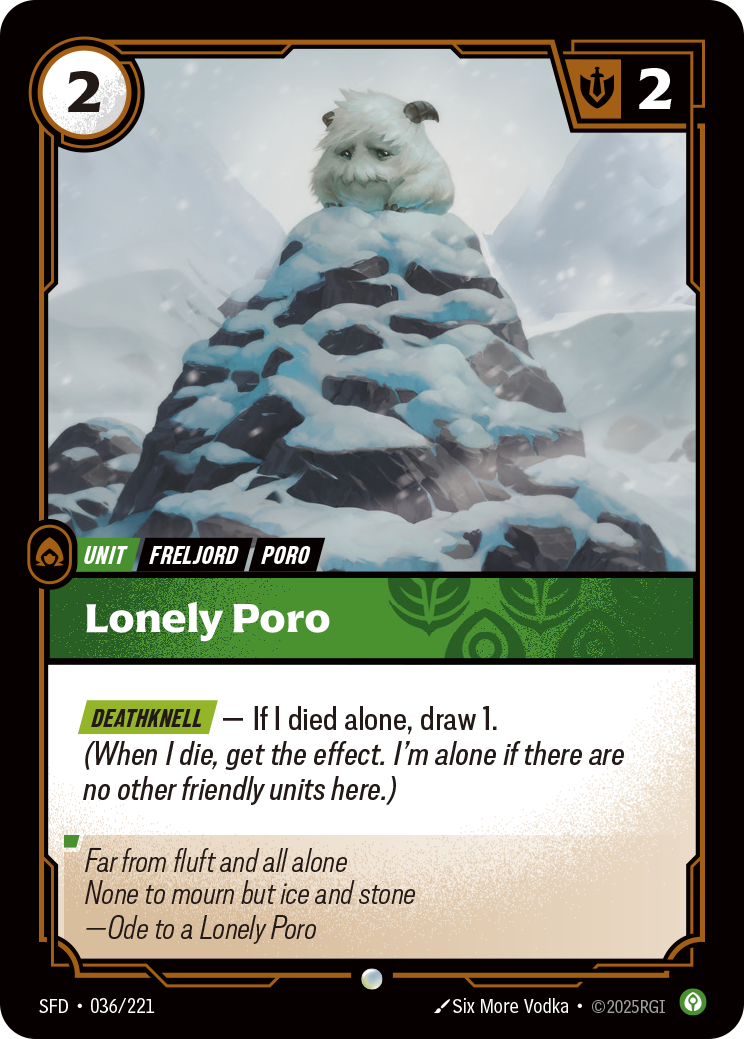 Lonely Poro (Overnumbered)