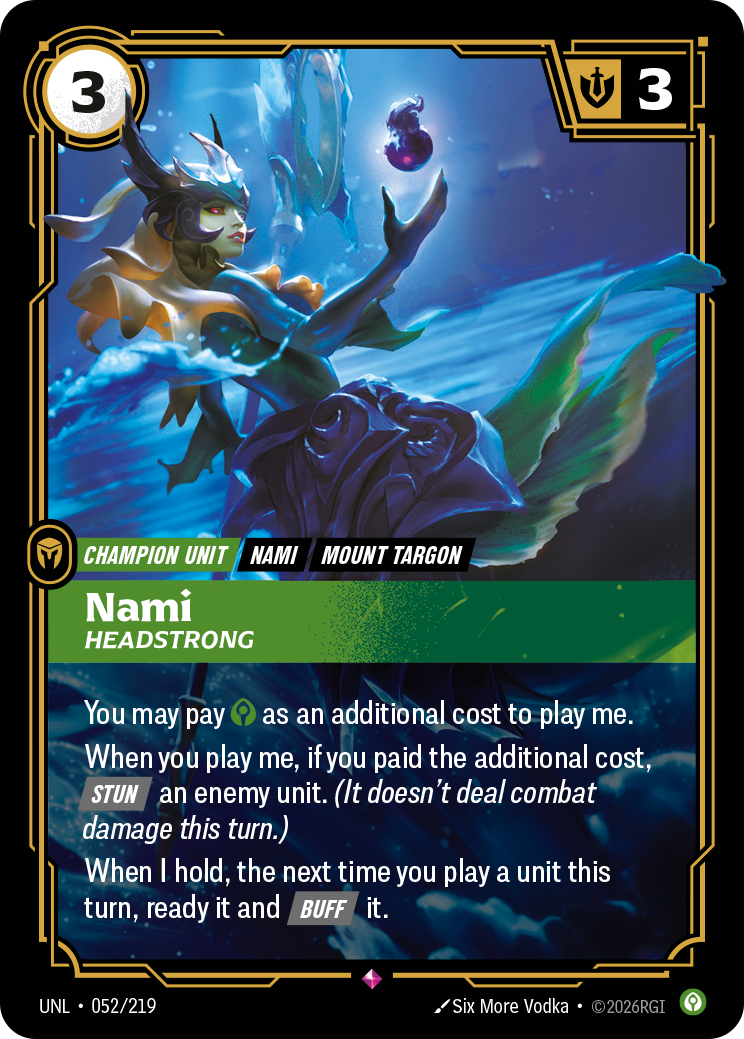 Nami, Headstrong art