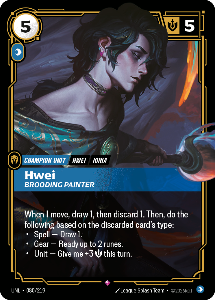 Hwei, Brooding Painter art