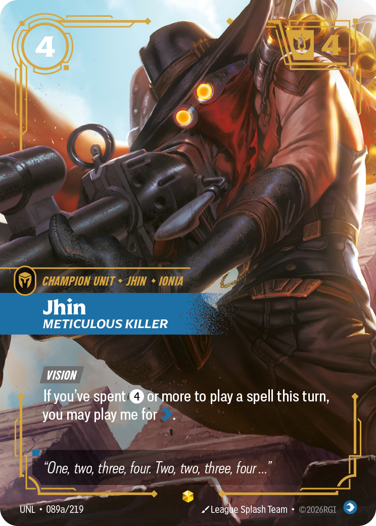 Jhin, Meticulous Killer art